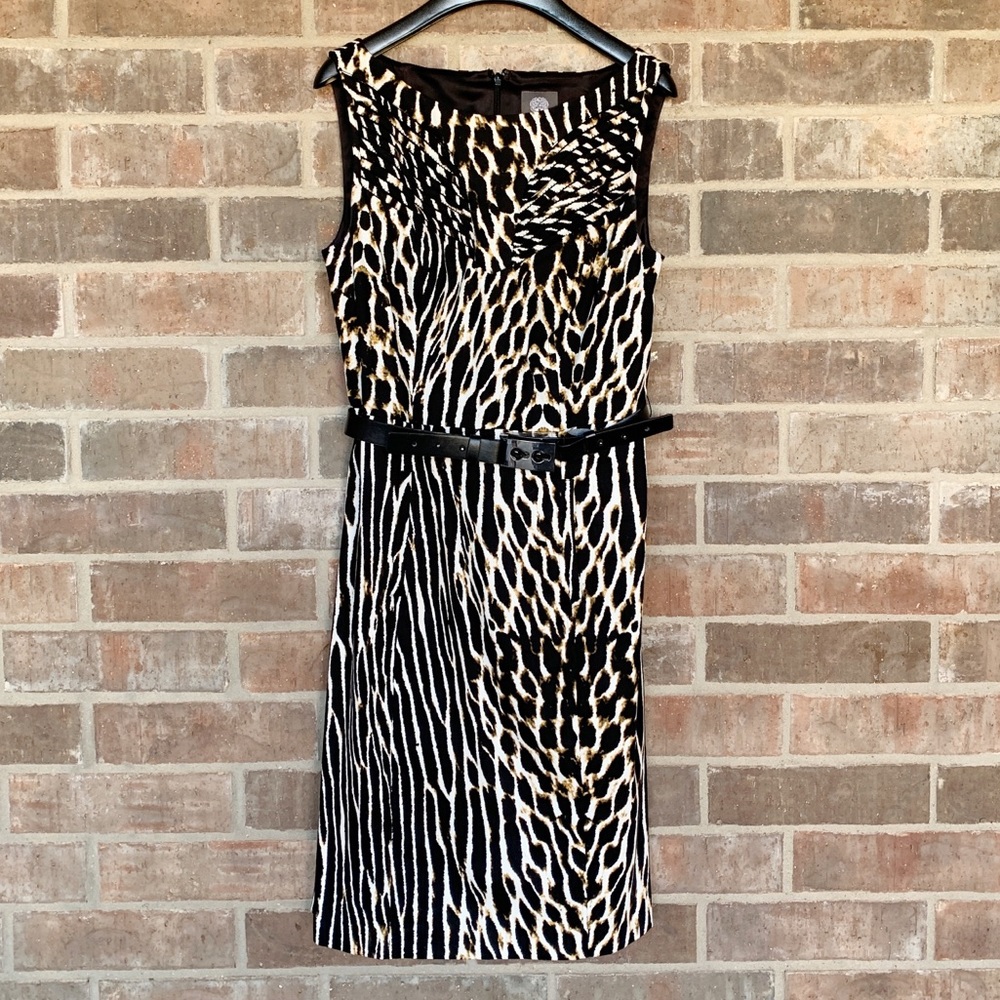 Vince Camuto, Animal Print Dress, Size 4